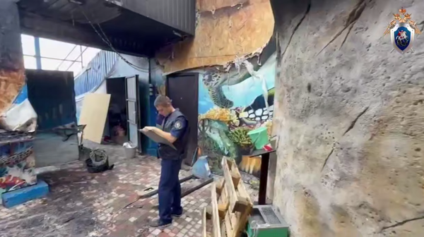 Пожар в крокодиловой ферме в Ейске