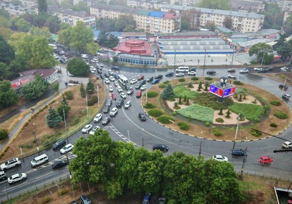 Пробки из-за непогоды в Симферополе