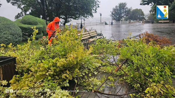 Последствия непогоды в Севастополе