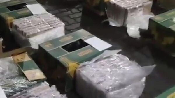 Коробки из-под бананов, в которых был кокаин