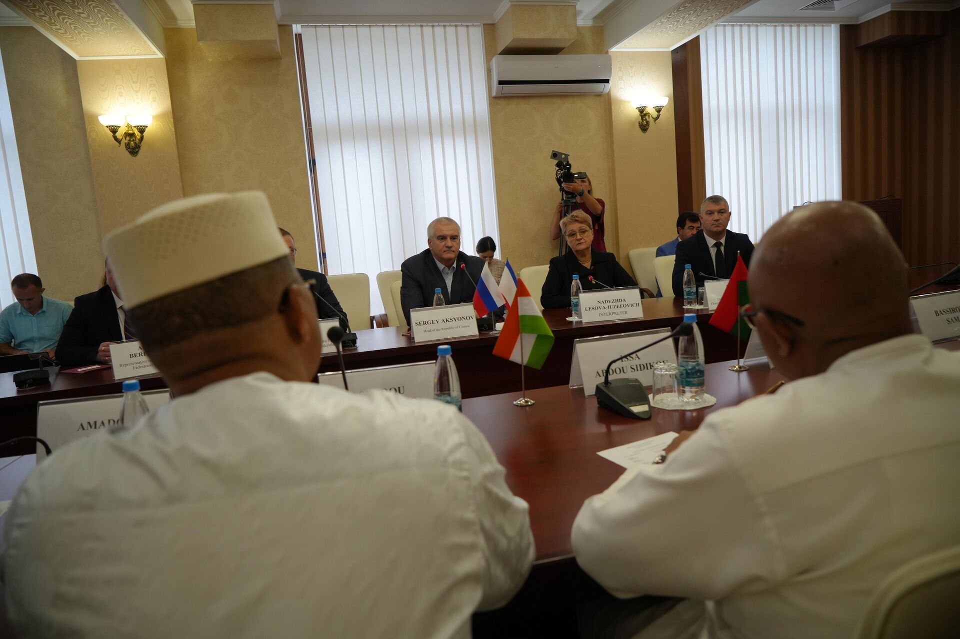 Встреча Сергея Аксёнова с послами африканских государств Встреча Сергея Аксёнова с послами африканских государств - РИА Новости, 1920, 19.09.2025