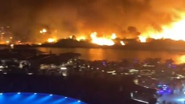 Пожар в Аланье, Турция