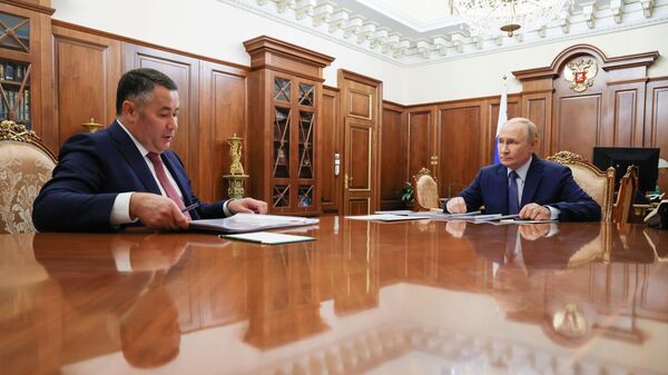 Президент Владимир Путин встретился с губернатором Тверской области Игорем Руденей