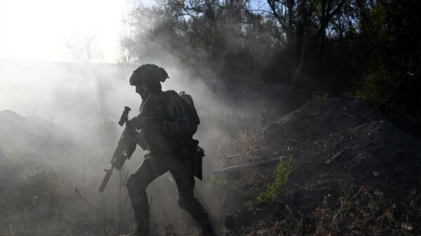 Тренировка штурмовиков группировки войск Южная в зоне СВО