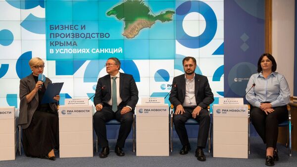 Пресс-конференция Бизнес и промышленность Крыма в условиях санкций