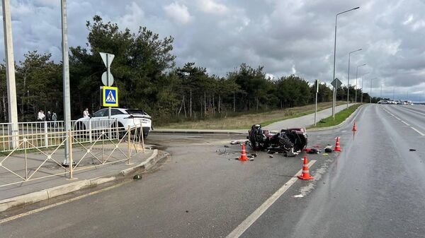 ДТП с пострадавшим мотоциклистом в Севастополе