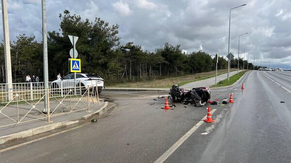 ДТП с пострадавшим мотоциклистом в Севастополе
