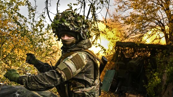 Боевая работа расчета пушки 2С5 Гиацинт-С группировки войск Центр в зоне СВО