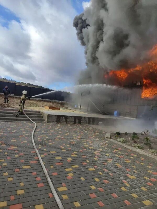 В Симферопольском районе ликвидировали пожар в частном доме