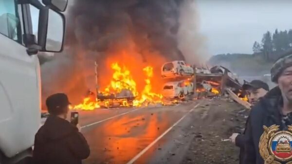 Массовое ДТП в Иркутской области
