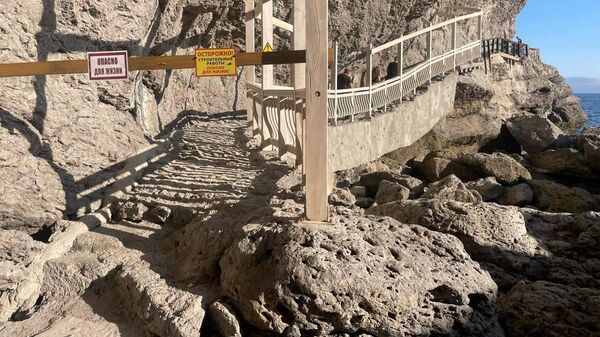 Обрушение скалы на эколого-просветительском маршруте Тропа Голицына