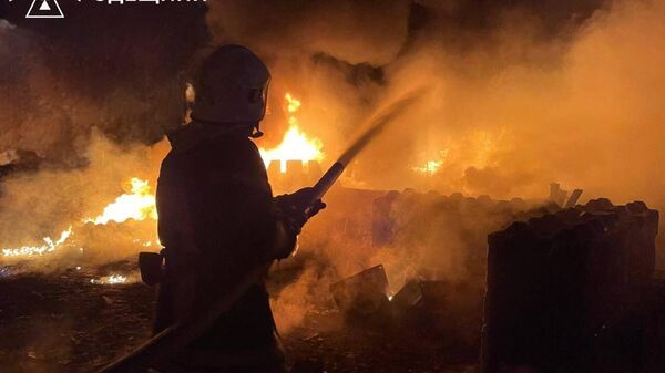 Украинские пожарные в Одессе