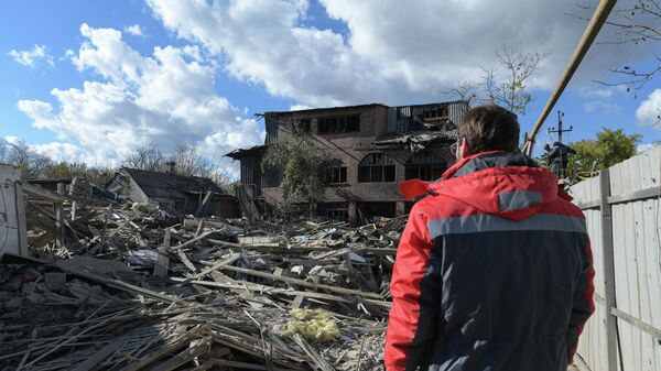 Последствия обстрела Ясиноватой со стороны ВСУ
