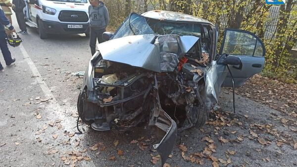 В Севастополе иномарка слетела в кювет