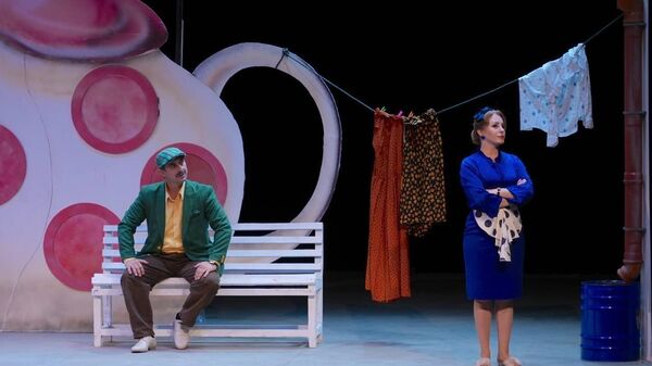 Сцена из спектакля Государственного лезгинского музыкально-драматического театра им С. Стальского