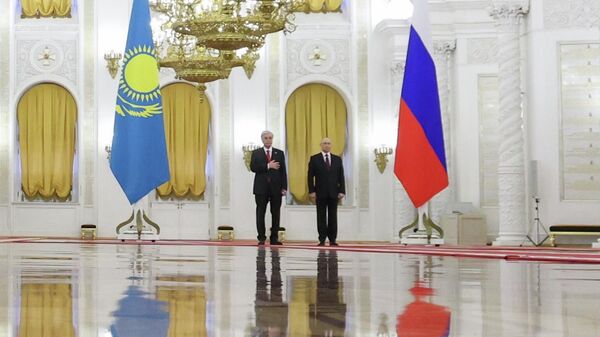 Переговоры президента Владимира Путина и президента Казахстана Касым-Жомарта Токаева