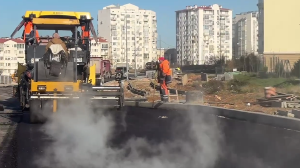 Строительство Античного проспекта в Севастополе