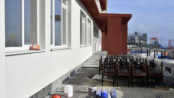 Строительство школы в Феодосии