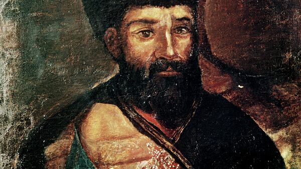 Репродукция картины Портрет Емельяна Пугачева. Автор неизвестен. 