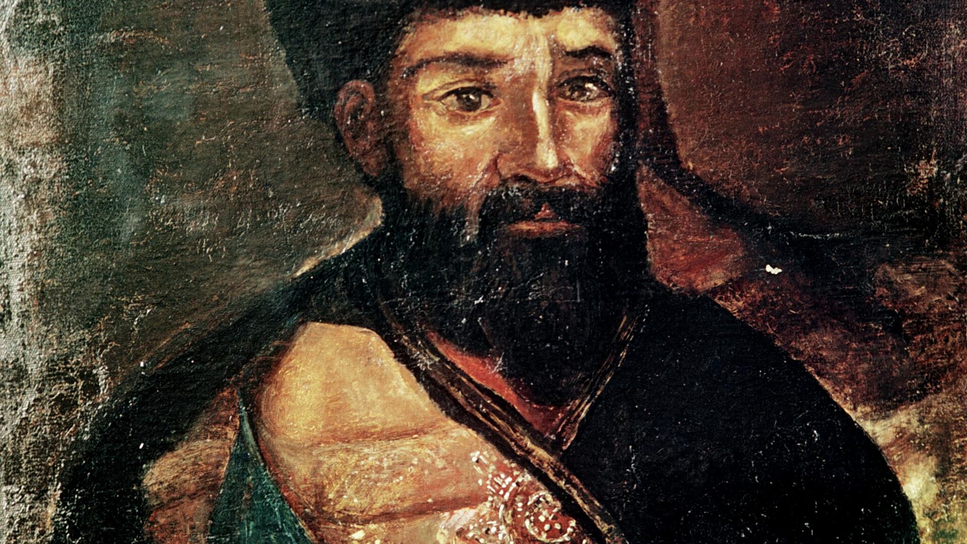 Репродукция картины Портрет Емельяна Пугачева. Автор неизвестен.  - РИА Новости, 1920, 29.11.2025