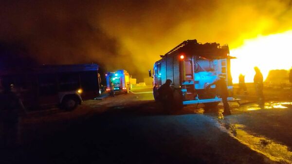 Пожар под Феодосией