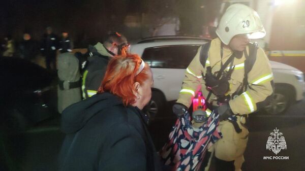 В Феодосии на пожаре спасли маломобильную женщину