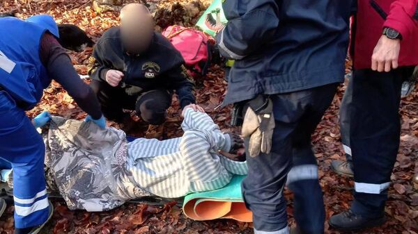 Оказание помощи женщине в горно-лесной зоне городского округа Алушта