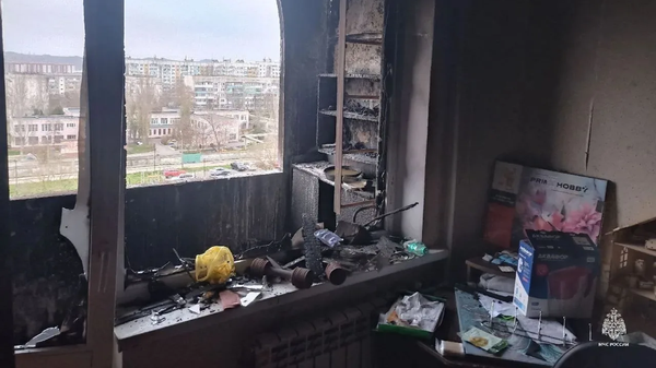 Пожар в Керчи