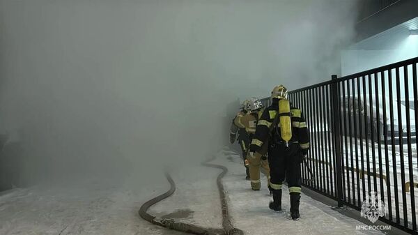 Пожар в ТЦ в Уфе