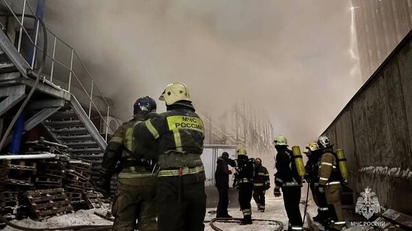 Пожар в ТЦ в Уфе