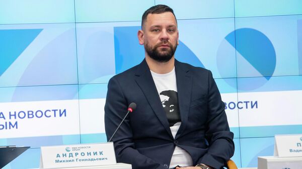 Военный корреспондент, руководитель ГТРК Таврида Михаил Андроник