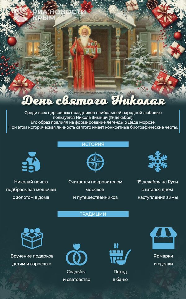 День святого Николая: о празднике и народных традициях – в инфографике