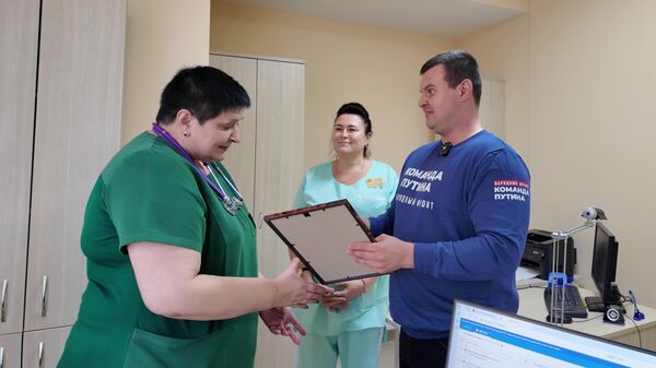 Пенсионерка со Ставрополья поблагодарила врачей Евпатории при помощи Итогов года с Путиным