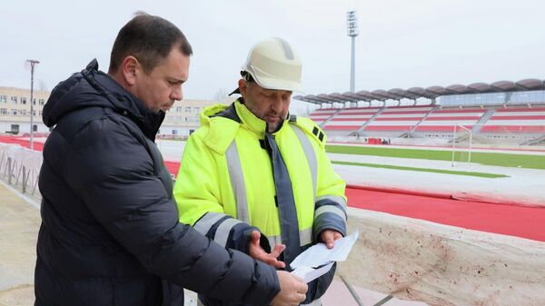 Капитальный ремонт стадиона имени 50-летия Октября в городе-герое Керчи