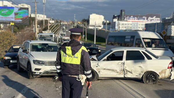 Массовое ДТП произошло в Севастополе