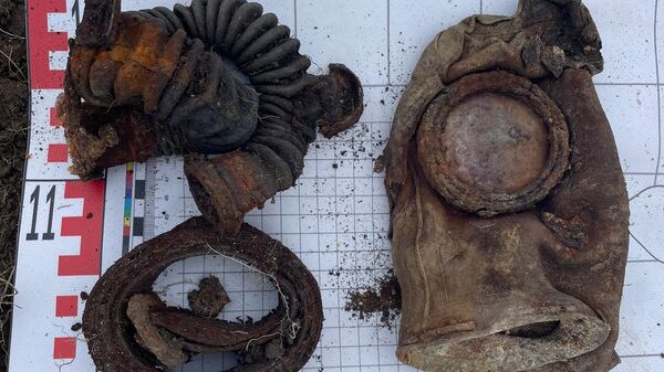 На Керченском полуострове поисковики обнаружили останки бойца Красной армии