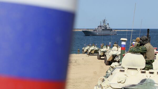 Черноморский флот РФ в бухте Севастополя