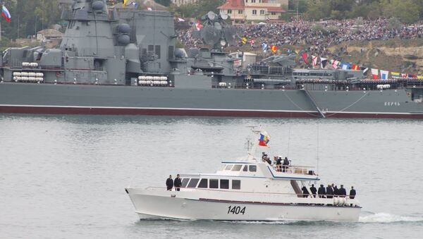 Военный парад в Севастополе 9 мая 2014 года. Архивное фото