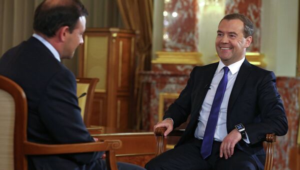 Интервью Дмитрия Медведева телеканалу Россия