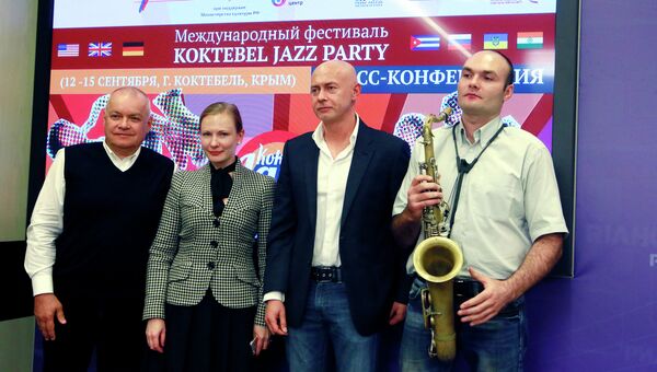 Пресс-конференция организаторов международного фестиваля Koktebel Jazz Party. Архивное фото
