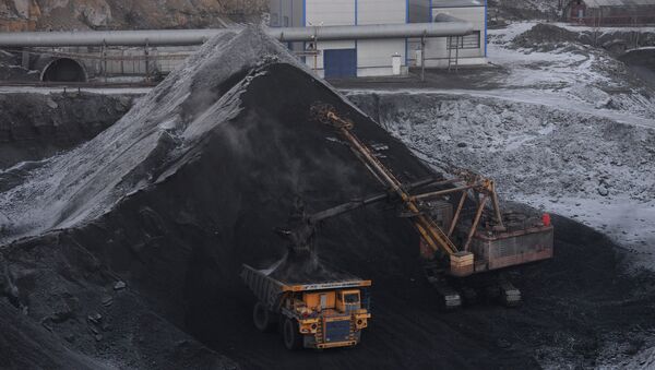 Угольная шахта открытого типа