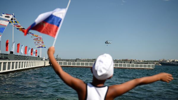 Во время празднования Дня Военно-морского флота России в Севастополе