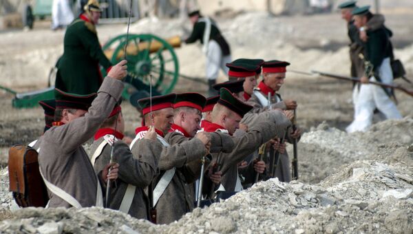 Участники реконструкции Крымской войны