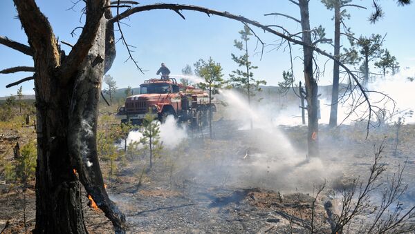 Борьба с лесными пожарами в Забайкальском крае