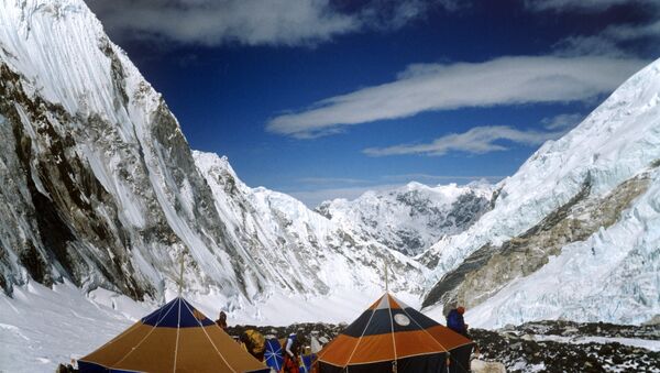 Лагерь первой советской Гималайской экспедиции