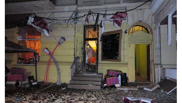 Взрыв в кафе в Одессе