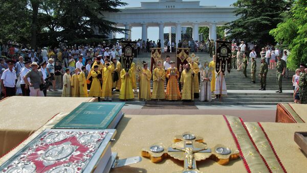 Крестный ход ко Дню памяти князя Владимира в Севастополе