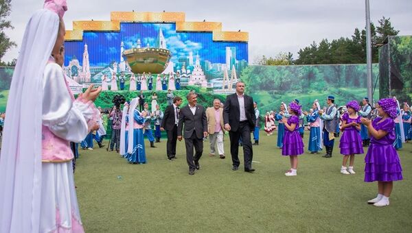 Сергей Аксенов на праздновании Сабантуя в Татарстане