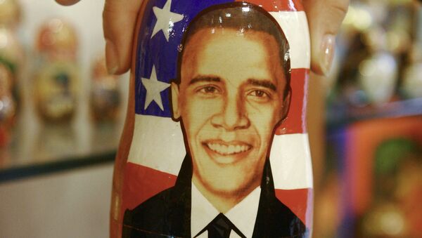 Матрешка с изображением Барака Обамы