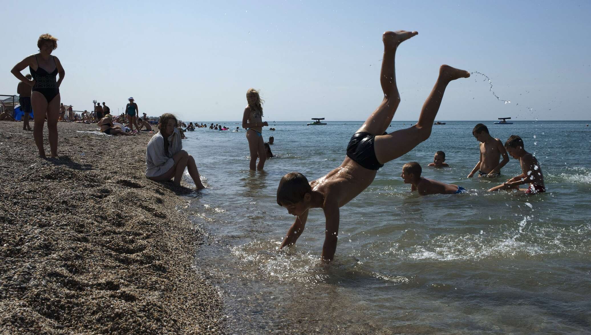 Пляж Крым дети
